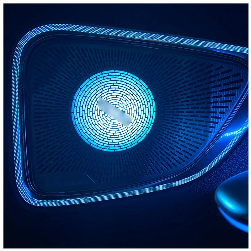 For Mercedes-Benz W206 C-Class 2022+ 64 Colors 4 Door LED Mediant Cover Plate With LED Ambient Light Car Decoration Accessories