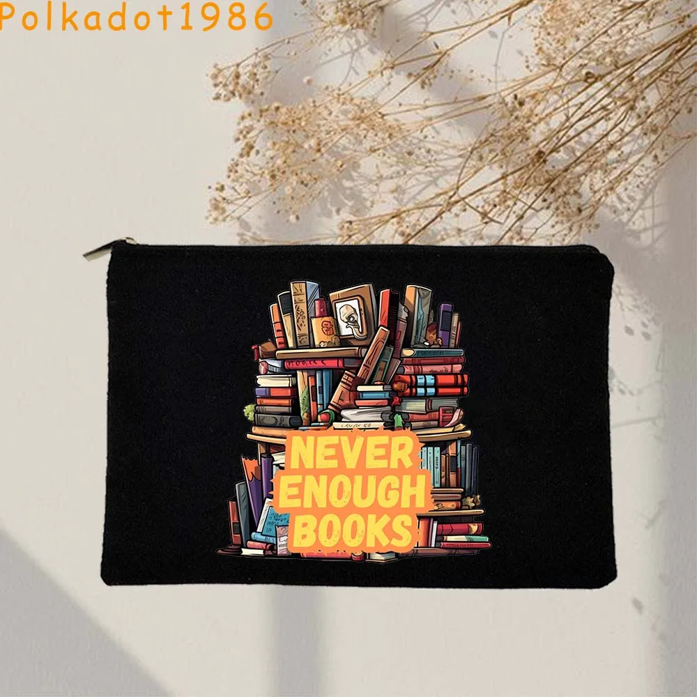 London Daunt Books Lover Cute Gifts Library Reading Bookish BOOKSHOP Canvas Cosmetic Bag Makeup Bag Key Pencil Case Zipper Pouch