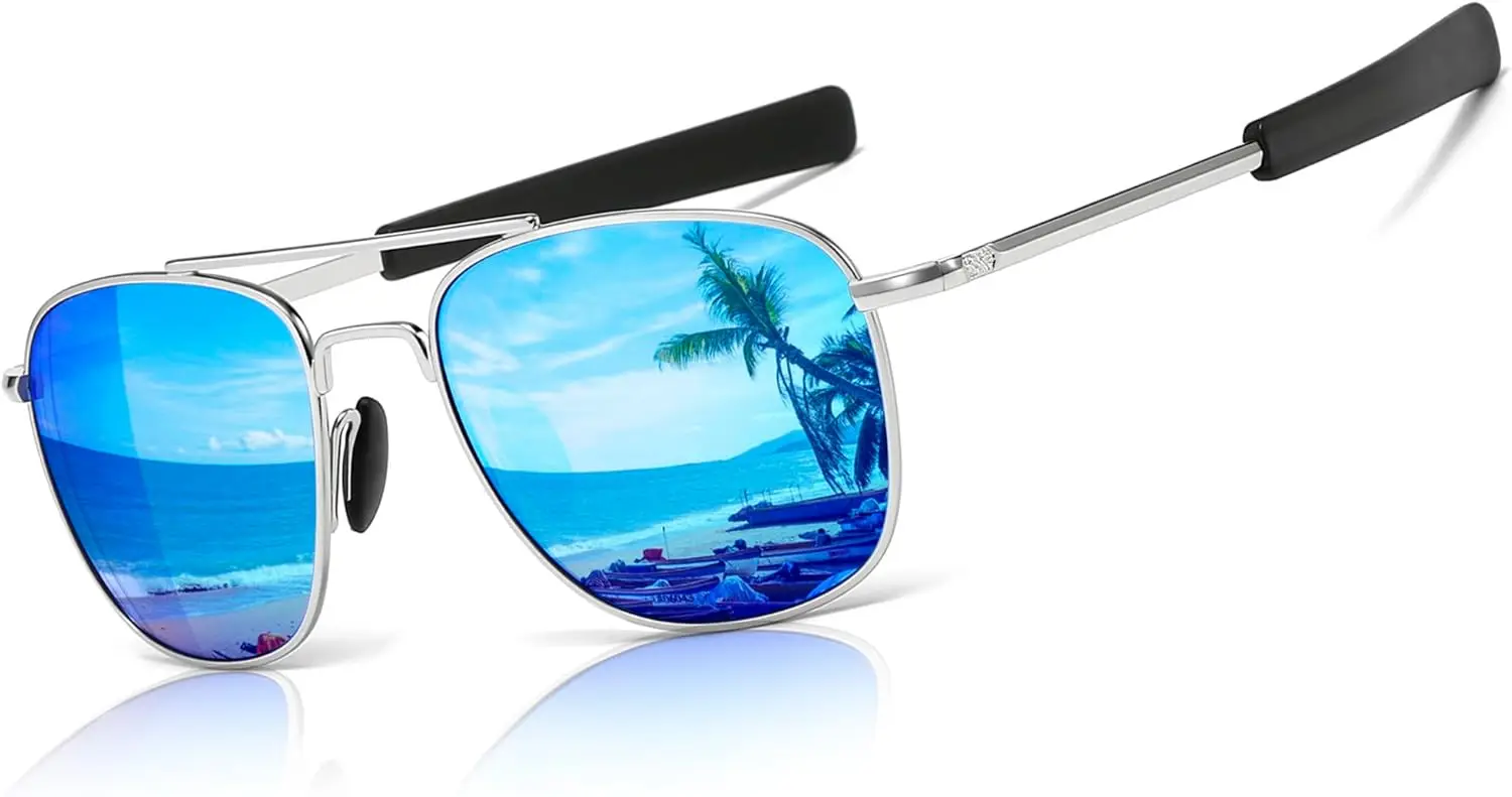 Gafas de sol polarizadas militares para hombre con patillas tipo bayoneta