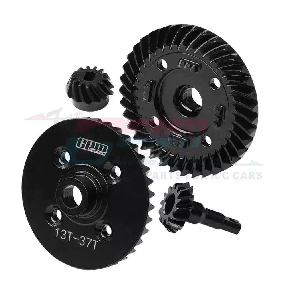 GPM Metal Steel 13T 37T Front Rear Differential Ring Gear 8977+ 8978 for Traxxas 1/8 MAXX SLASH 6S 102076-4 RC Car Upgrade Parts