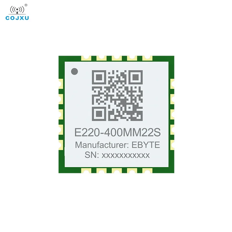 

Lora LLCC68 Wireless Module 433MHz 470MHz 22dBm 5.5KM E220-400MM22S Low Power Smaller Size Antenna SPI Stamp Holes