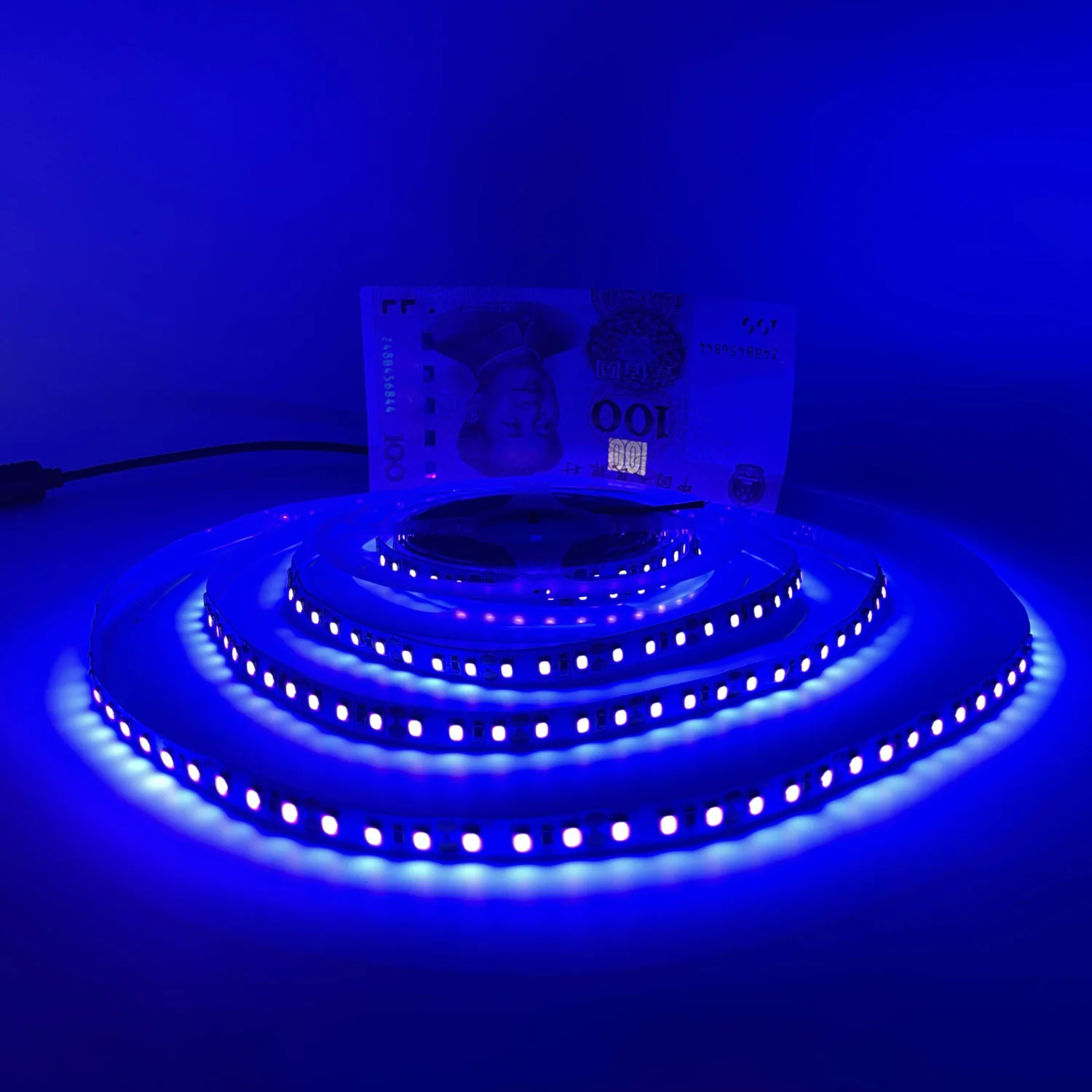 5V/12V/24V taśma Led UV ultrafioletowe fioletowe światło 60/120Led/m wodoodporna lampa taśmowa 3528/5050SMD dla DJ-a fluorescencyjna impreza