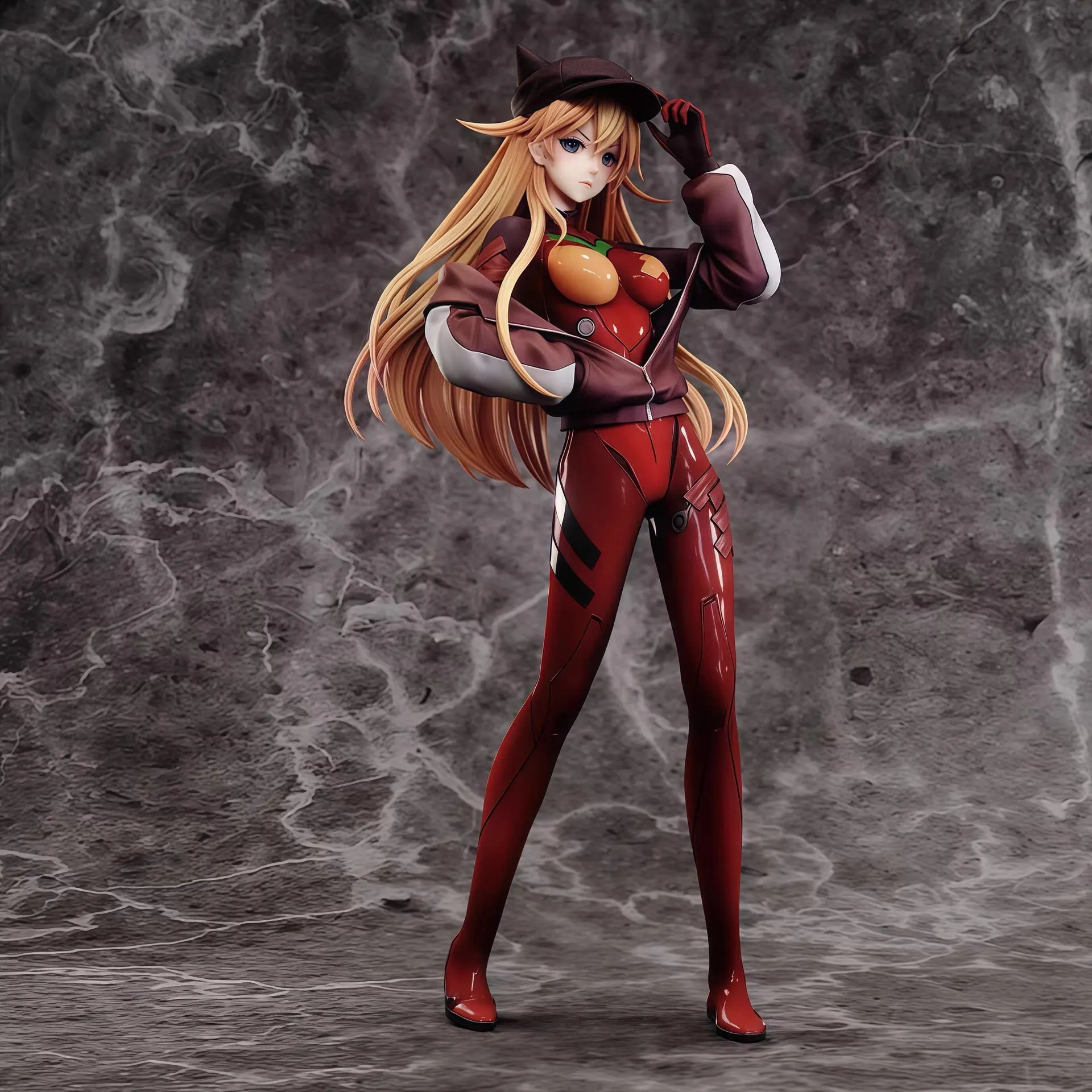 

27cm Evangelion Cat-Eared Asuka Anime Figure Pvc Statue Desk Ornament Beautiful Girl Model Collectible Gift For EVA Anime Fans