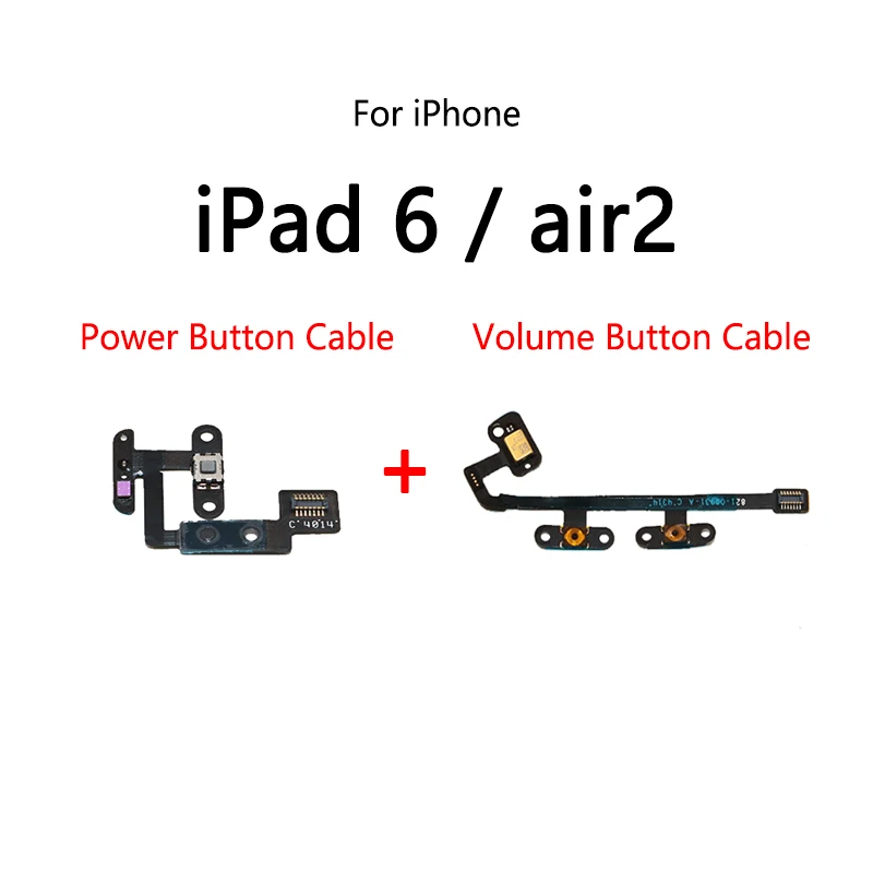 Power Button Switch Volume Mute Button On / Off Flex Cable For iPad 6 air 2 A1566