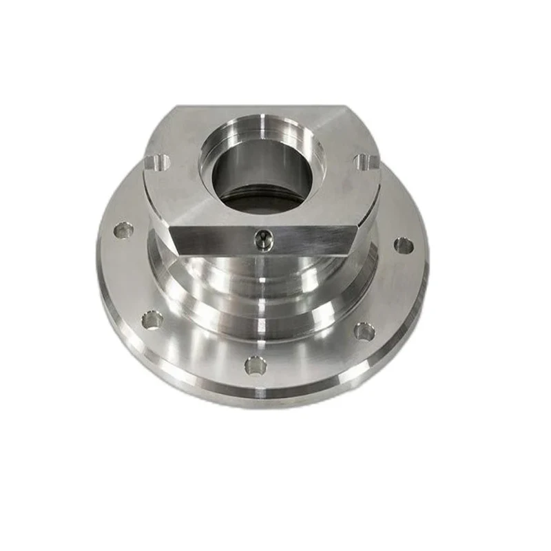 Custom stainless steel non-standard CNC 4-axis machined flange base turning flange