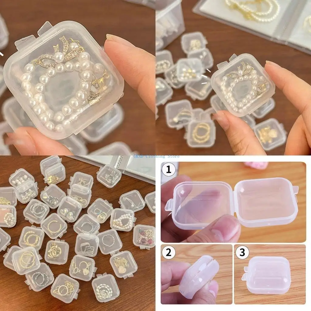 

N0PE 10Pieces Portable Holder Storage Jewelry Packaging