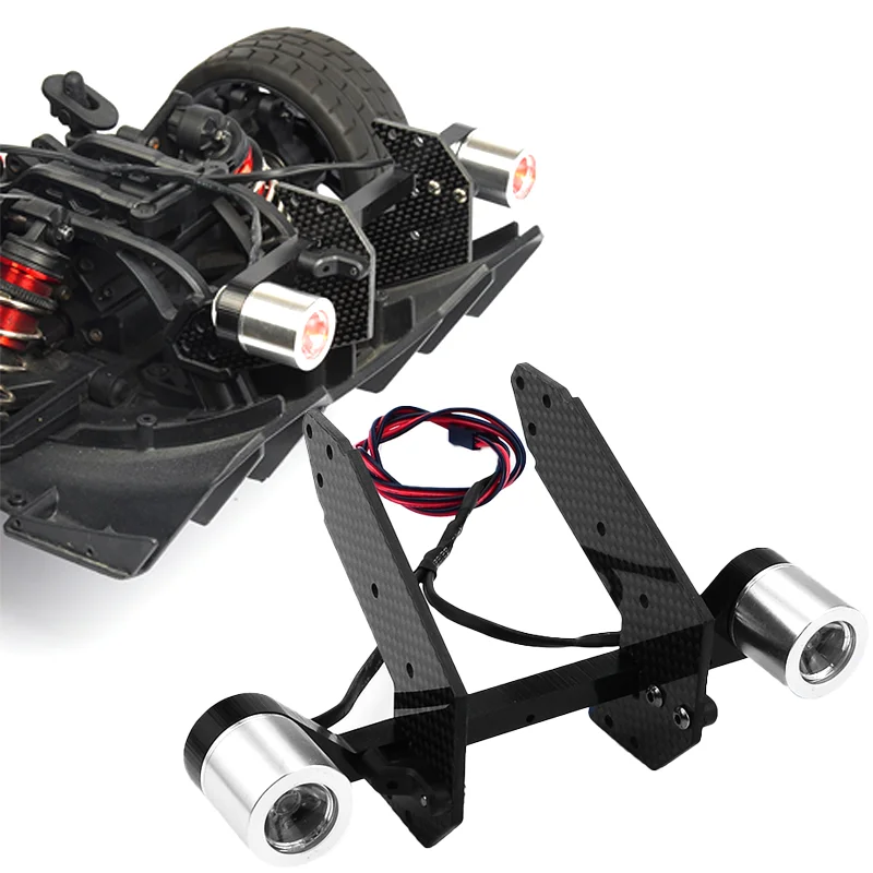 LIMITLESS F1 LED Suporte de Kine de Carbono Luz Traseira Destaque Spotlight para 1/7 ARRMA LIMITLESS V2 Speed Bash Roller F1 Drift Car