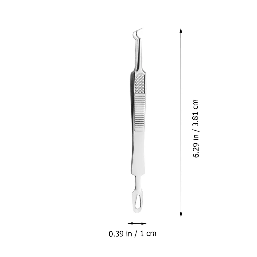 3 ชิ้นคลิป ชุด สแตนเลสสิว Remover Extractor Blackhead แหนบเครื่องมือเหล็ก