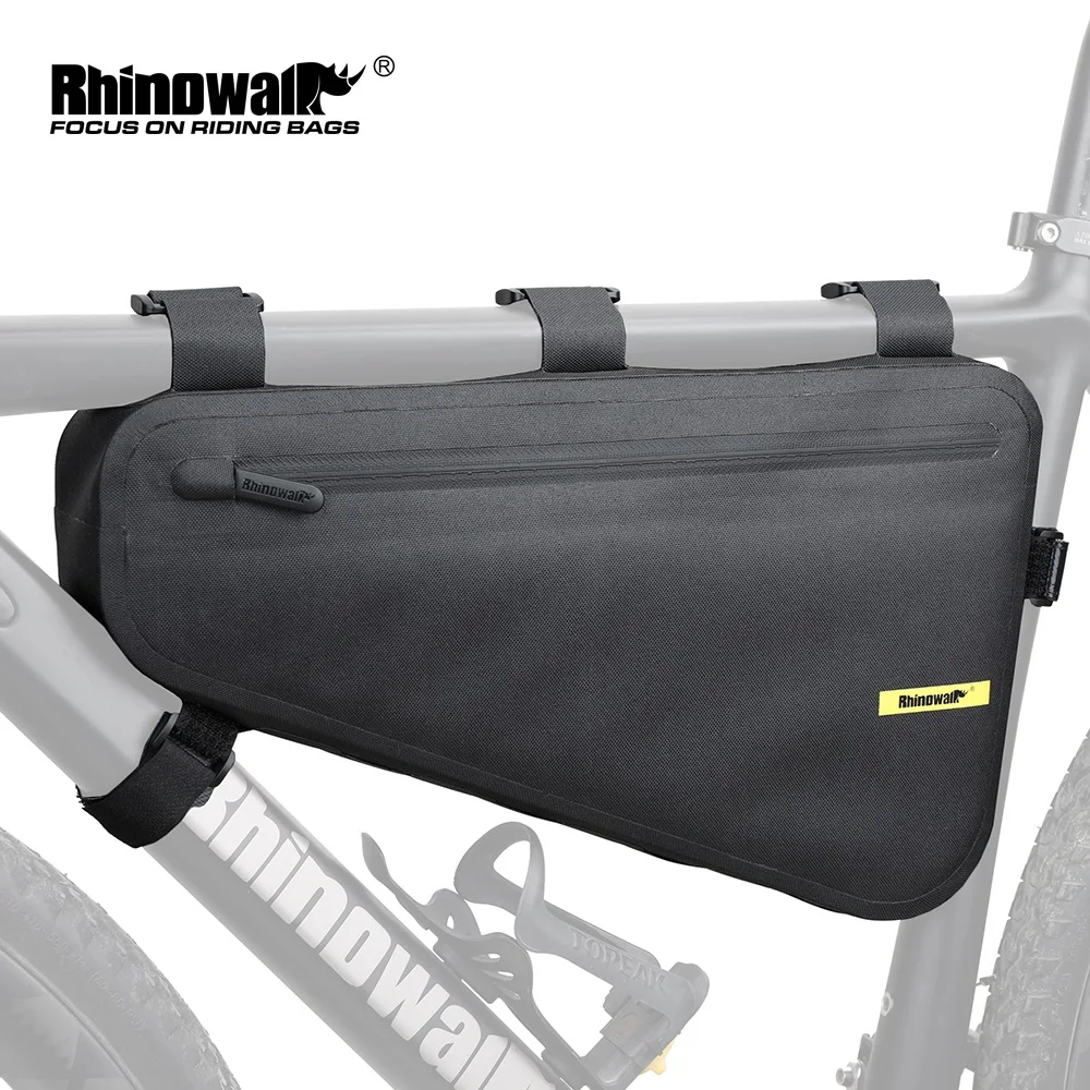 Rhinowalk Bike Frame Bag Triangle 4L Waterproof Bike Bag Mtb Road Frame Bag Black Bicycle Repair Tools Bag Bike Top Tube Bag