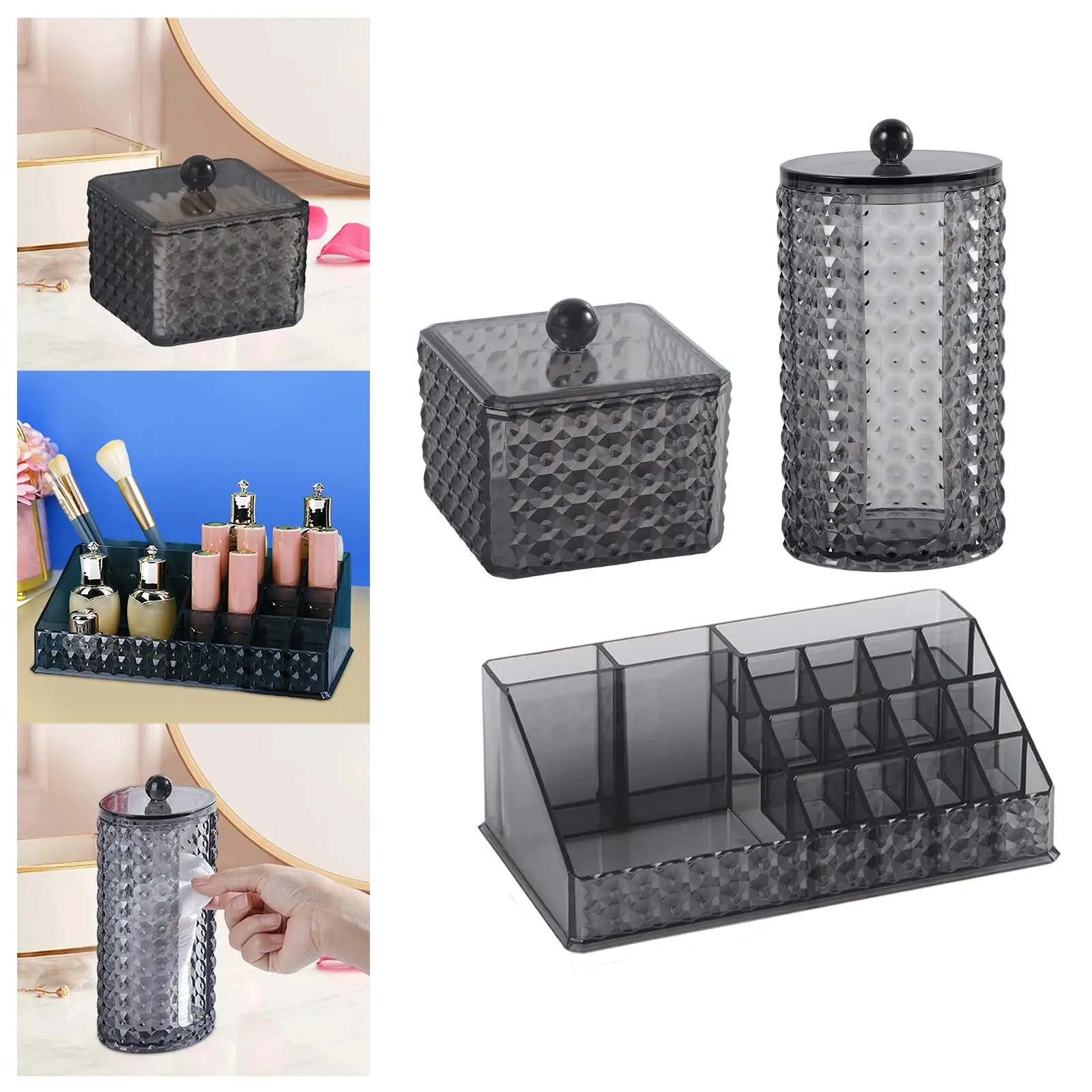 

Qtip Holder Dispenser Makeup Cotton Pad Cotton Swabs Makeup Sponges Makeup