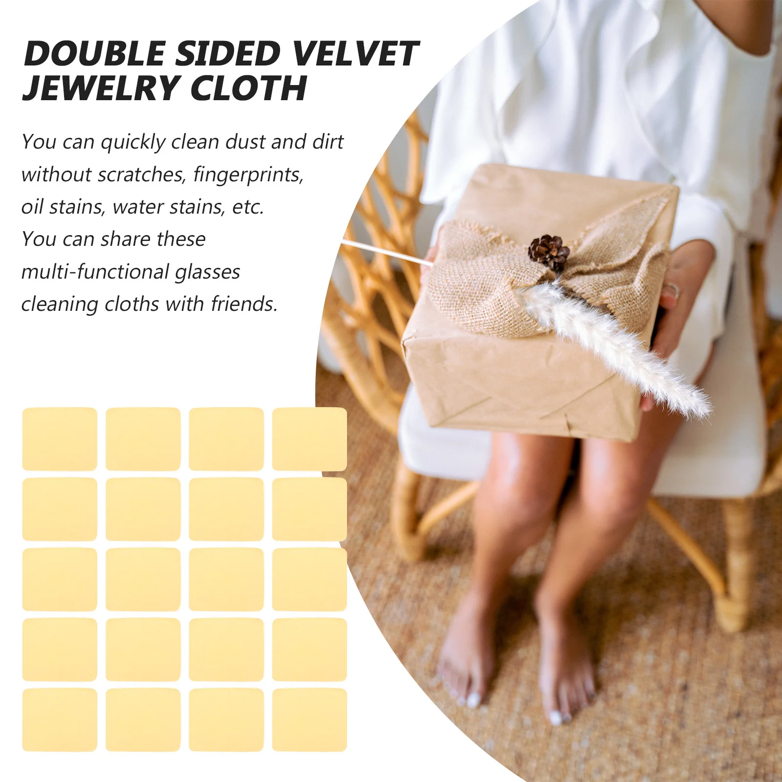 

20Pcs Glasses Cleaning Cloth High Quality Durable Eyeglasses Lens Phone Screen Lens Wiping Cloth