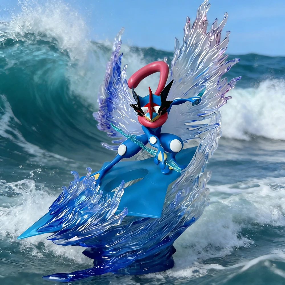 新しいホットポケモン四つ葉のクローバーグレンインジャ蝶潮プレイモデルおもちゃデスクトップ装飾装飾品少年のためのホリデーギフト