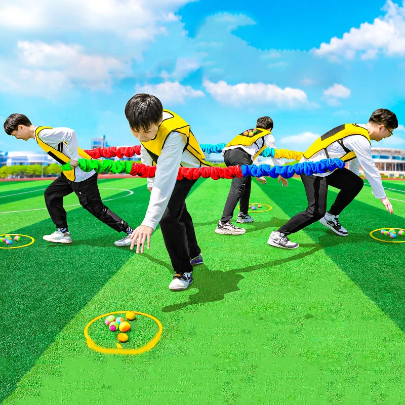 Kid Elastic rope for children outdoor sports game nursery team game activity game for parents and children 6colors Pull the game