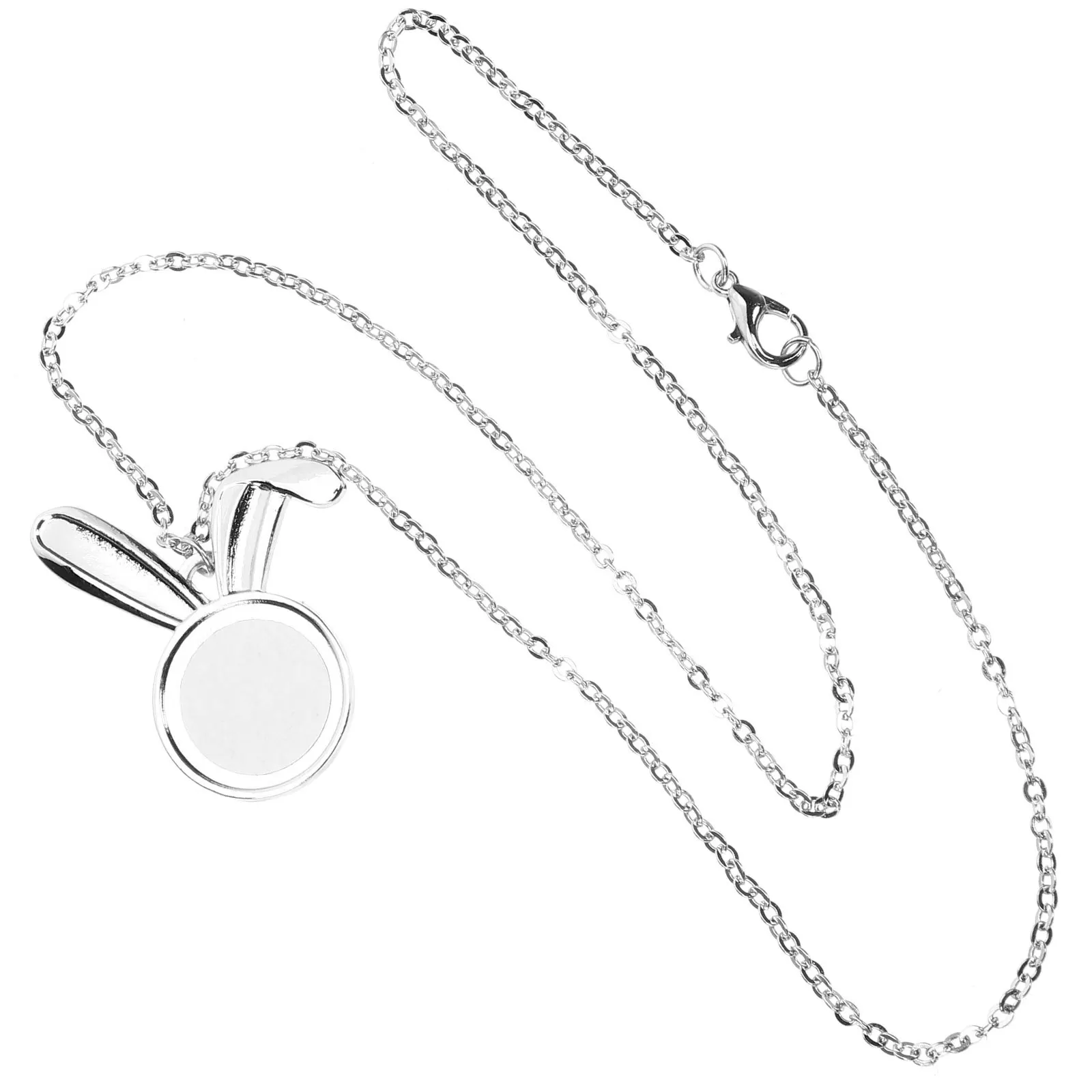 

2pcs Alloy Rabbit Shape Necklace Easter Pendant Holiday Jewelry Clavicle Chain For Women Festival Gift Minimalist Neck