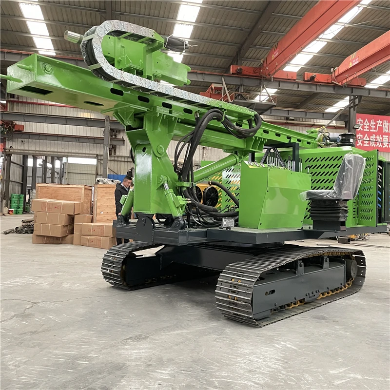 Customized Label Pile Driver Solar Hydraulic Screw Pile Driver Machine Factory Direct Sale