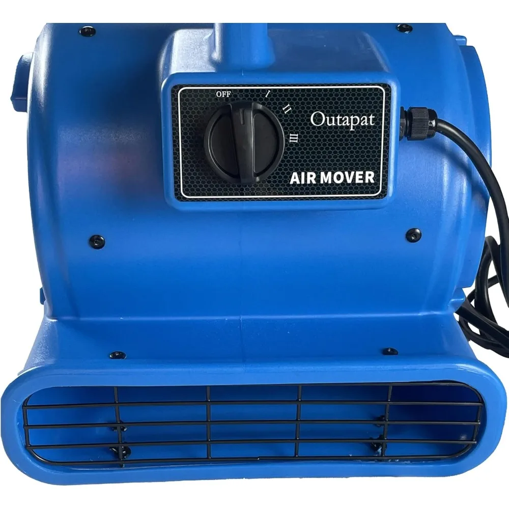 3-скоростной воздуховод, сушилка для ковров мощностью 1/3 л.с. и вентилятор для сушки полов для профессионального очистителя ковров со шнуром питания длиной 13 футов