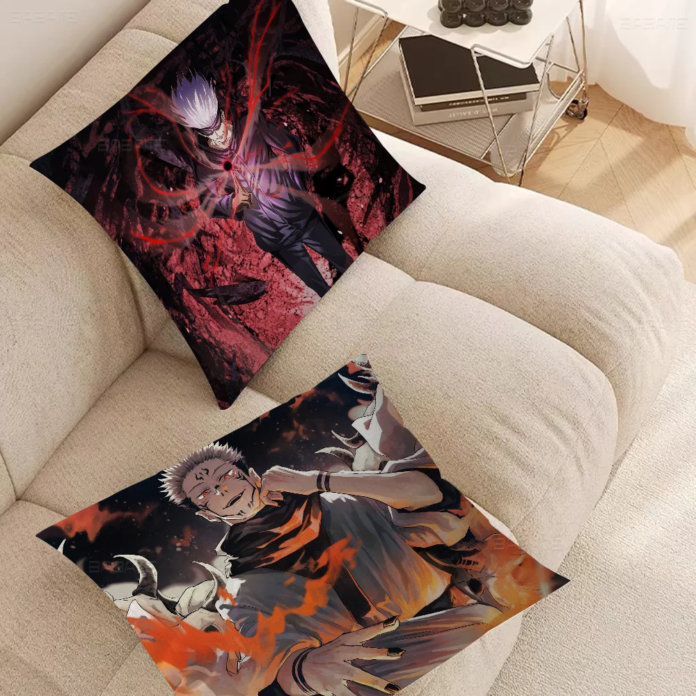 Japan Anime Jujutsu Kaisen Pillow Cover Sofa Cushion Cover Home Room Decoration Children Gift