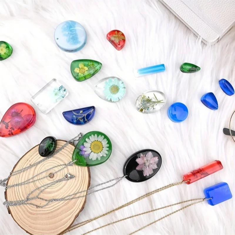 Verschillende vormen van sieraden hars gieten siliconen epoxyhars mallen DIY edelsteen hanger oorbellen kettingen sieraden productie