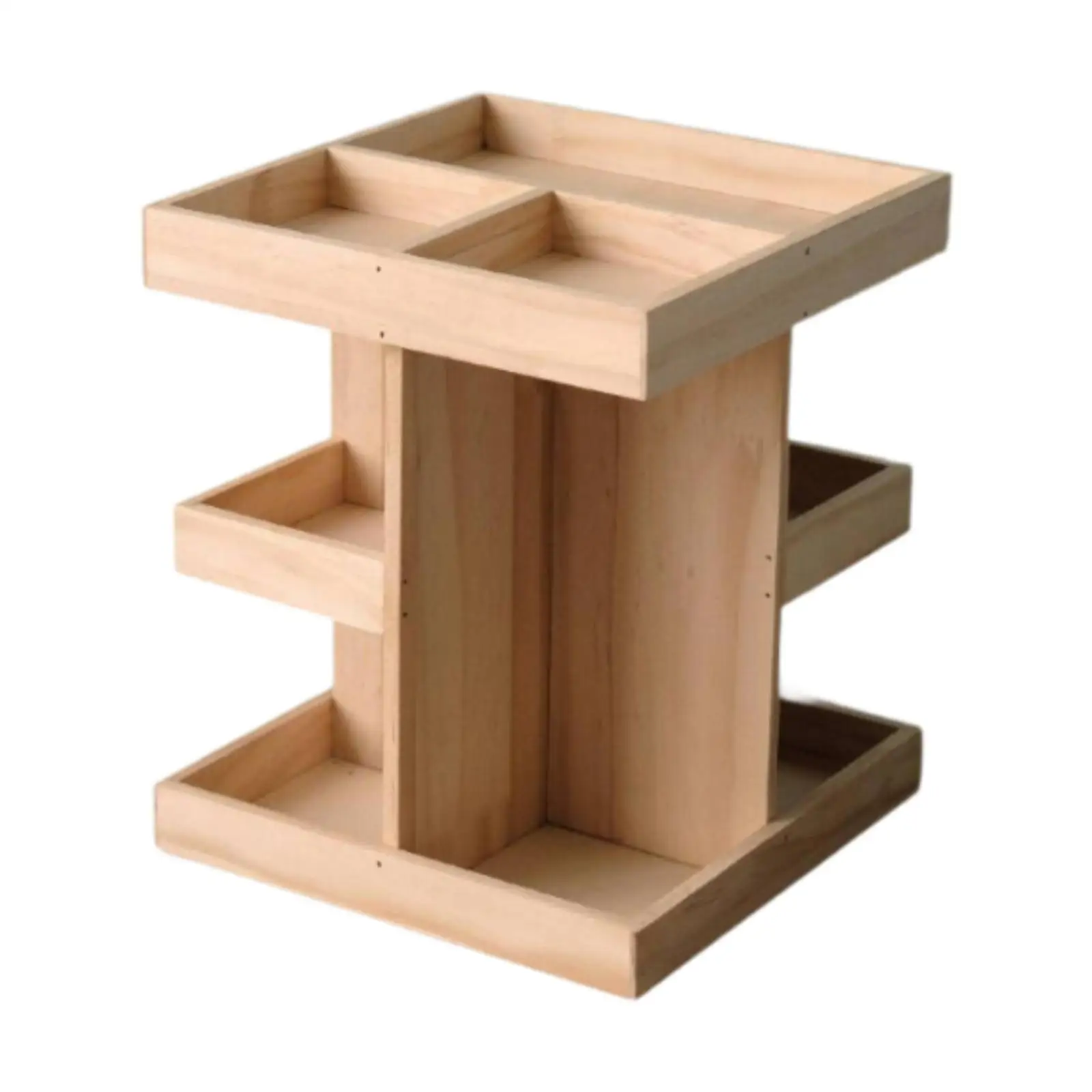 Rotating Makeup Organizer, Decorative Display Stand Rack Cosmetic Organizer for Bedroom, Dorm, Countertop Desktop