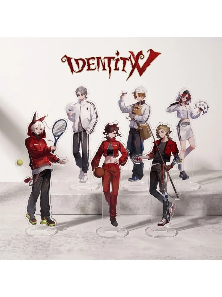 Game Identity V Emily Freddy Emma 15CM Acrylic Stand Keychain 2026 New Anime Stand Desktop Display Bag Charm Fans Gift