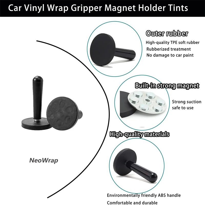 Vinyl Film Auto Wrapping Starke Magnetische Halter Auto Wrap Film Installieren Fix Werkzeug Fenster Tönung Aufkleber Installieren Magnet Halter Fixer – Detail 3