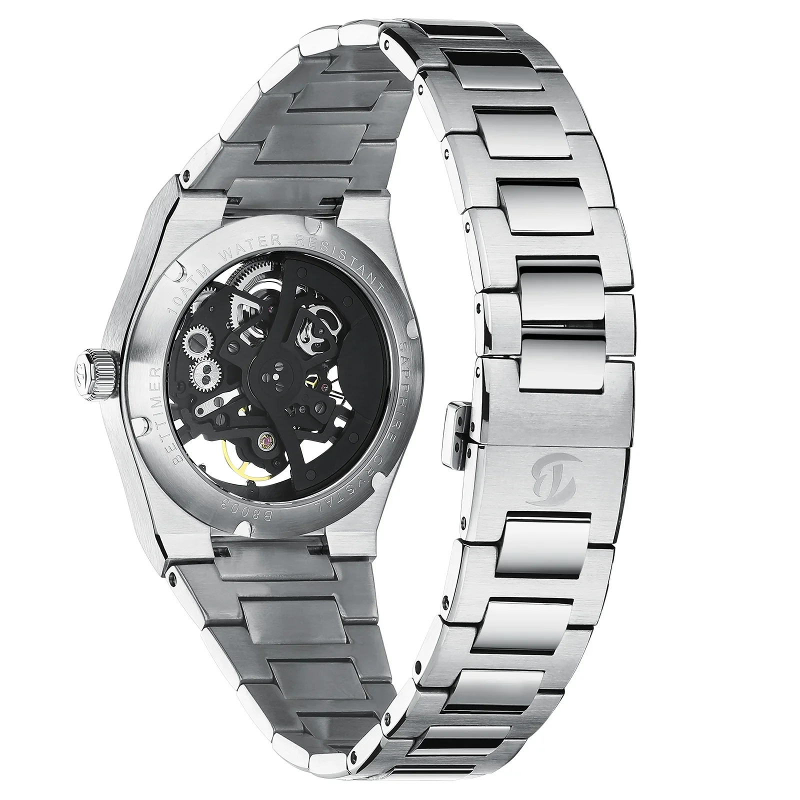Rdunae 2025 novo relógio mecânico masculino nh35a r2x mergulho de aço inoxidável luminoso cristal safira ar revestimento reloj hombre