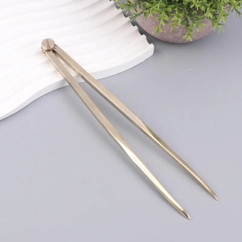 Architectural Marine Tool; Brass Straight Chart Divider, Rust-Proof for Precise Navigation Measuring
