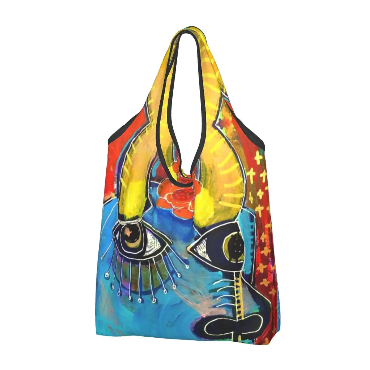 Recycling The Spanish Bull Shopping Bag Women Tote Bag Portable Pablo Picasso Groceries Shopper Bags