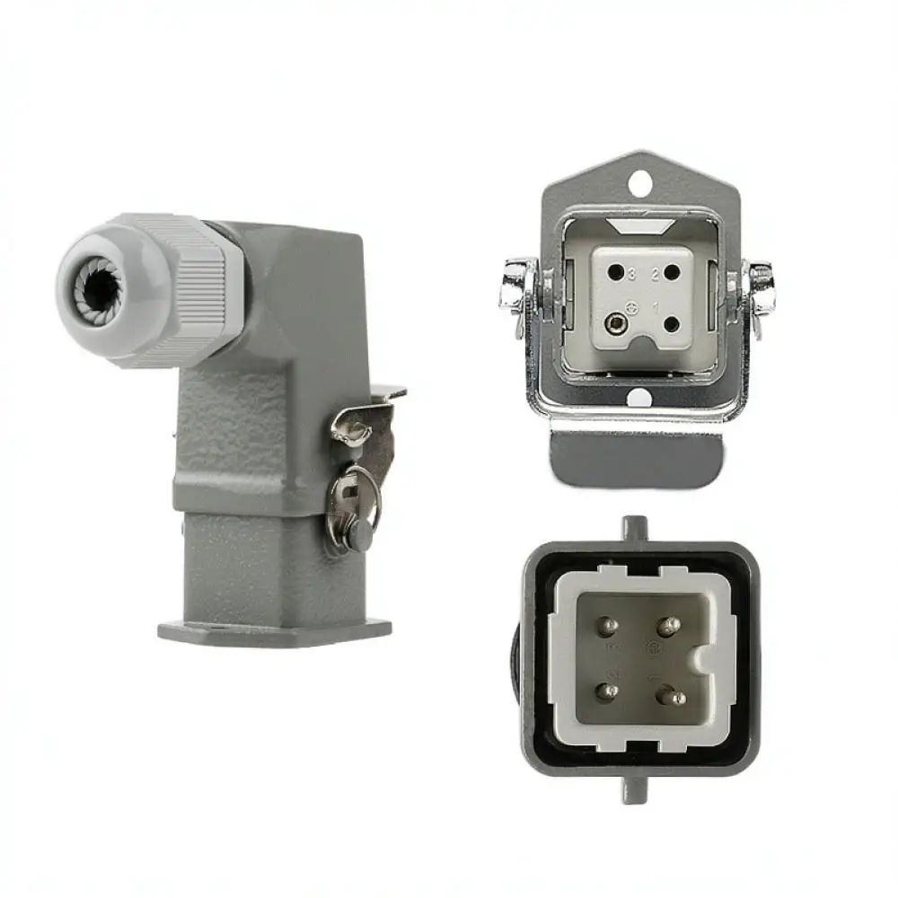 Rectangular Heavy Duty Industrial Connector Socket Plug For Shengjiang Hot Runner Automation Power Electrical Cable Transmission