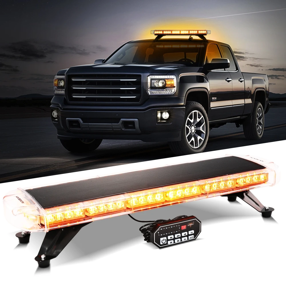

AUXBEAM LED Rooftop Strobe Beacon Light Emergency Traffic Hazard Warning Caution Light bar 20 Flashing Modes with Switch Control