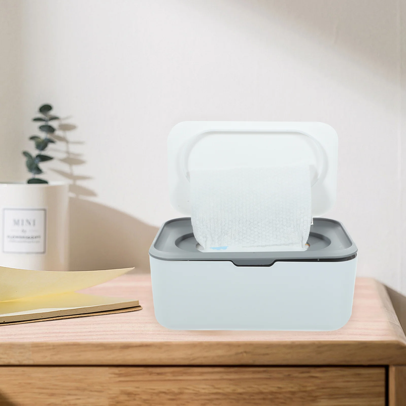 

Wet Wipe Box Large Capacity Plastic Tissue Case Dustproof Lid Modern Paper Towel Holder For Home Office Care Tissue