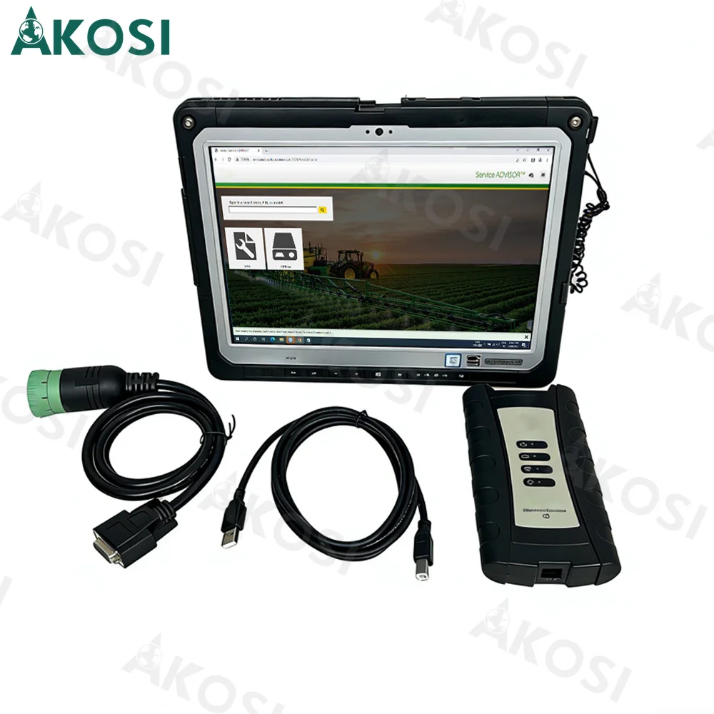 

EDL V3 Adapter Service Advisor Agriculture Tractor Construction Truck Forestry For John Deere Diagnostic Tools+CF33 tablet