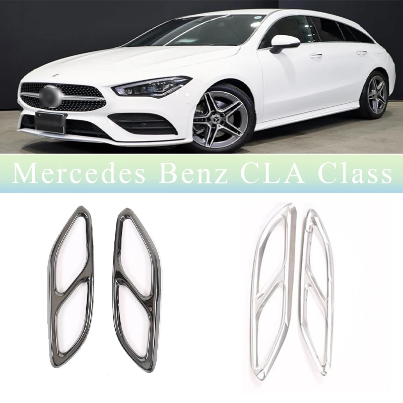 

For Mercedes Benz CLA Class C118 W118 2020-2023 Stainless Steel Exhause Filter Tail Throat Cover