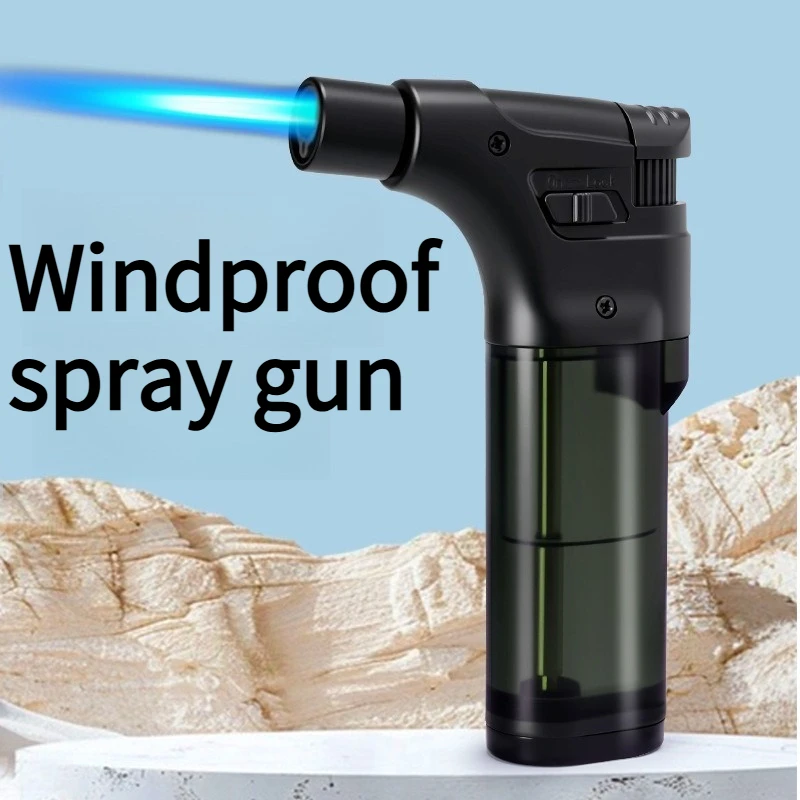 NEW Multifunctional Windproof Large Capacity Air Chamber Cigar Specific Lighter Convenient Lock Fire Cigar Spray Gun Gift
