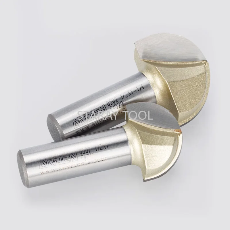 Kayu Cnc 1/4 Router Bit Woodworking Tungsten Carbide Milling Cutter Radius Bola Hidung Cnc Router Bit