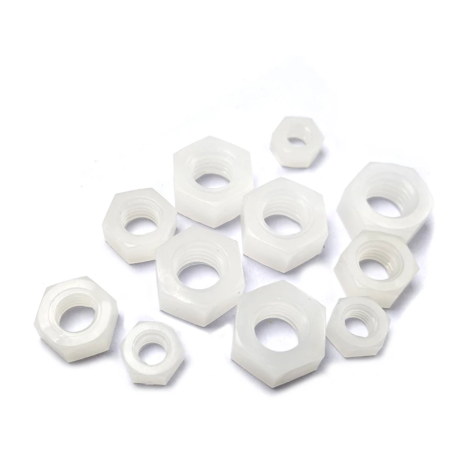 

M3-M20 PVDF Hexagon Nuts ,Polyvinylidene Fluoride Plastic Hex Nut ,F014