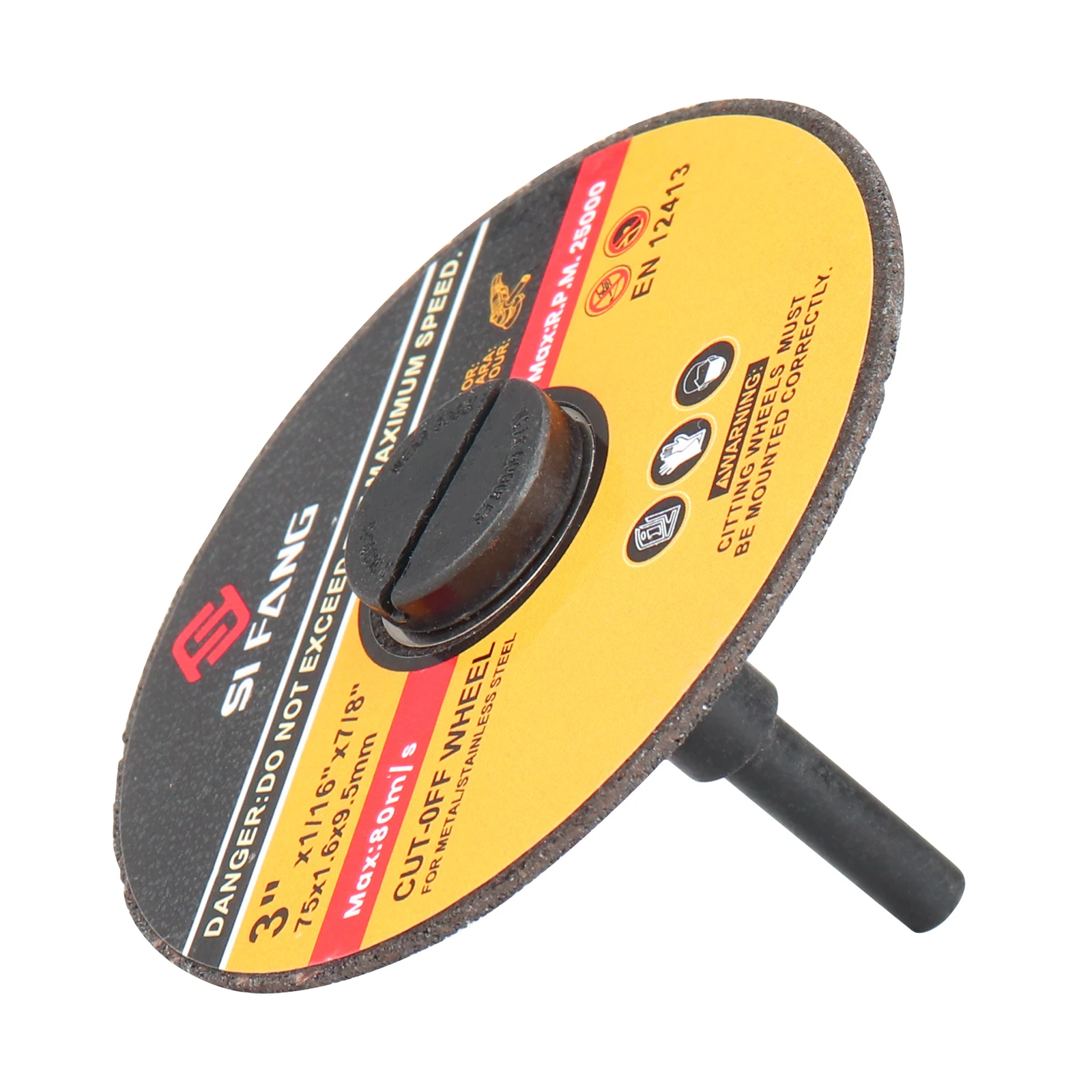 Mandrin de montage pour lame de scie circulaire, roue à tronçonner, trou d'arbre de 3/8 "et 1/4", support de tige de 1/4 "pour meuleuse, outil lointain