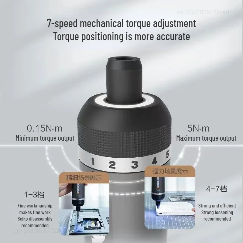 Worx 4V Electrical Screwdriver Set WX242 Smart Cordless Electric Screw Driver USB Rechargeable Screwdriver Repair Tools