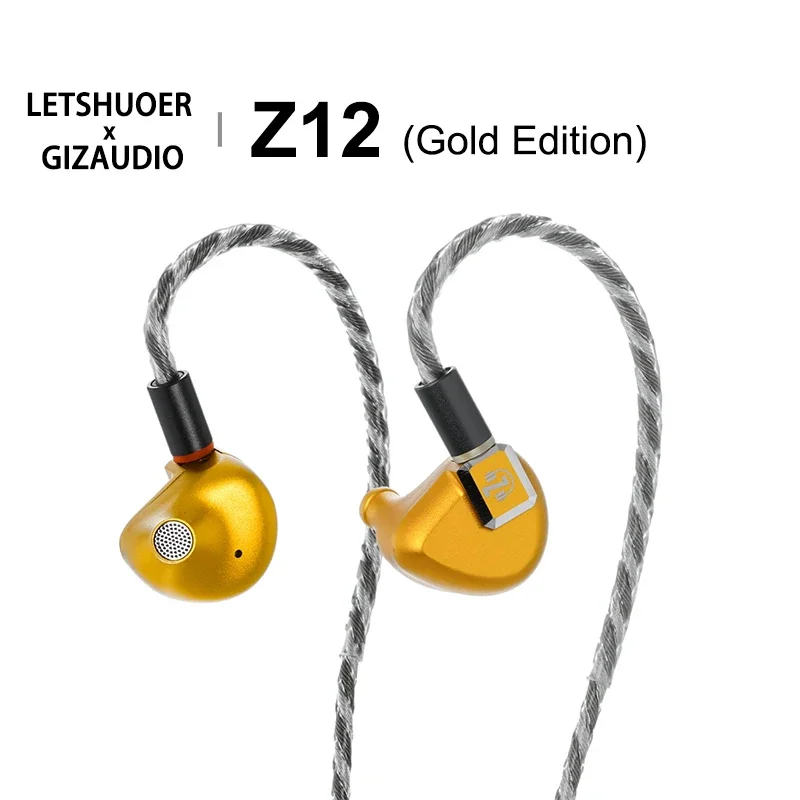 

LETSHUOER Z Review Z12 Gold Edition Planar Driver IEM Hi-Res Audio Monitor In-Ear Earphone 0.78mm Detachable Wired Cable