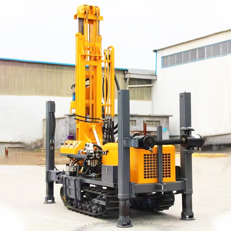 China Blast Hole Pneumatic Drilling Rig Machine Air Compressor Mine Borehole Rock Core Water Well Drilling Rigs Machinery for US