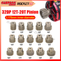 32DP 3.175mm 12T 13T 14T 15T 16T 17T 18T 19T 20T Metal Pinion Motor Gear for 1/10 RC Car Truck Buggy Brushed Brushless Motor