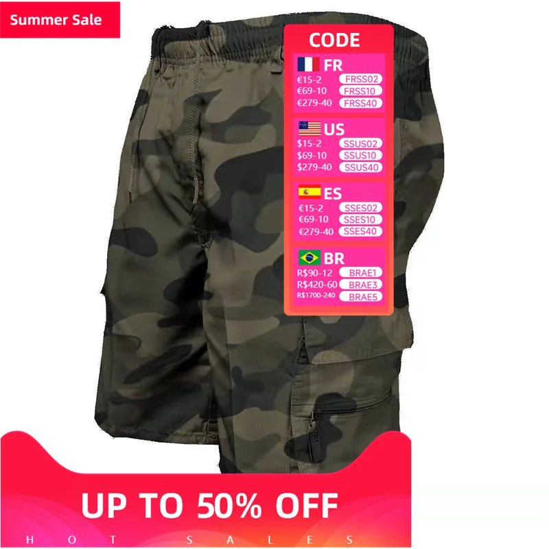 

New Men's Cargo Shorts Casual Printed Jogging Shorts Loose Work Casual Shorts Cargo Shorts Comfortable Mens Tracksuit Trousers