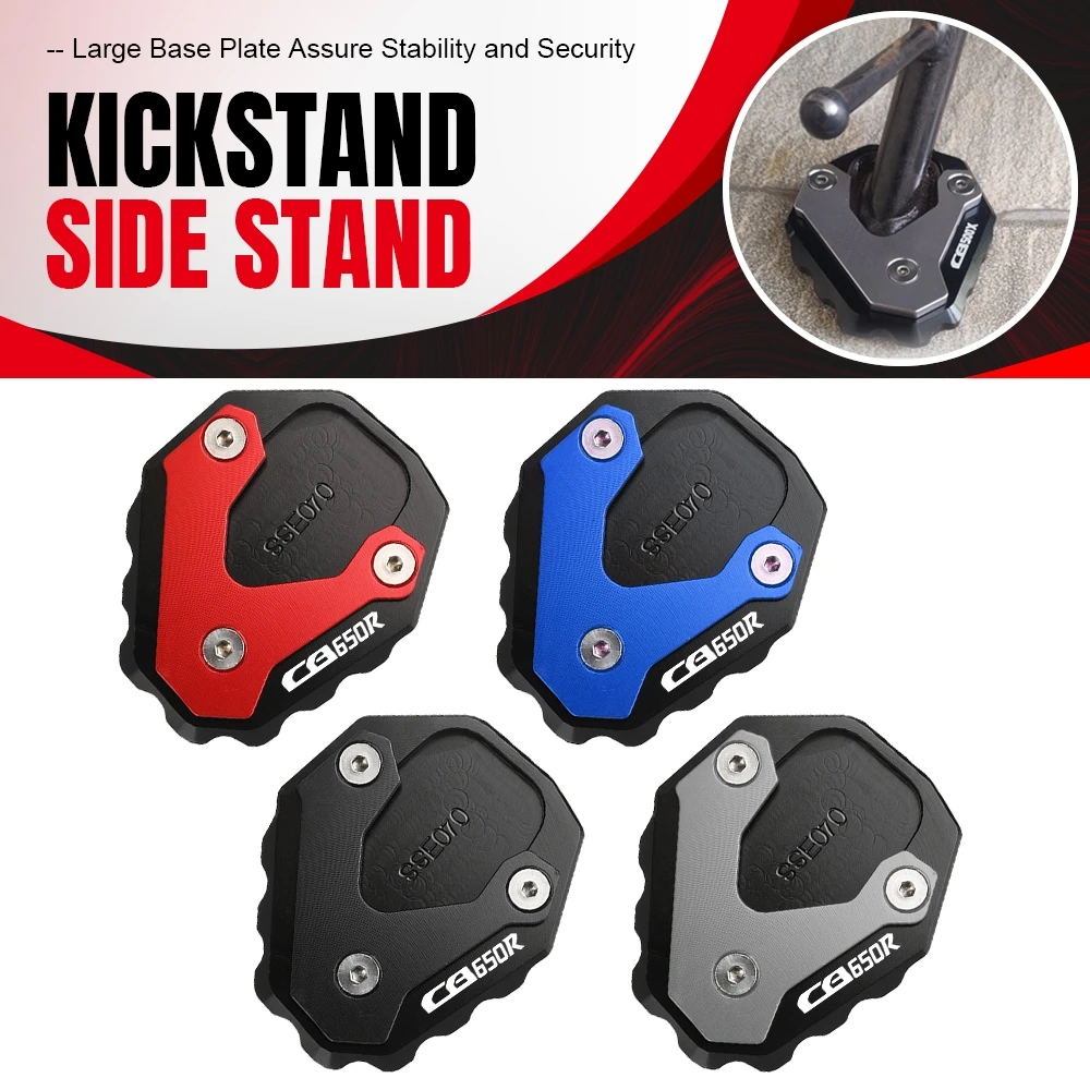 

Motorcycle Foot Support Extension Plate Side Stand Enlarge FOR HONDA CB500F CB650R CB500X CBR500R 2018 2019 2020 2021 2022 2023