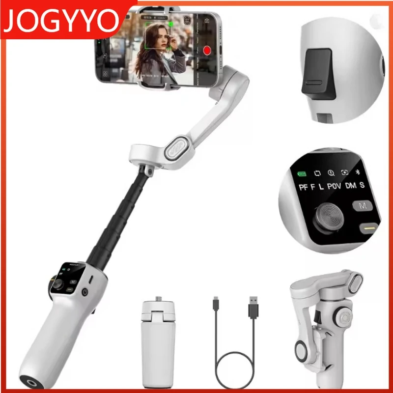 

AOCHUAN Smart X2 White 3-Axis Handheld Gimbal Stabilizer With Extension Rod For Iphone And Android Smart Pohne Gimbal Stabilizer
