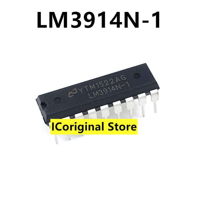 New and original LM3914 LM3914N-1 LED bar graph display driver DIP18 Electronic components Power light emitting chip 3914