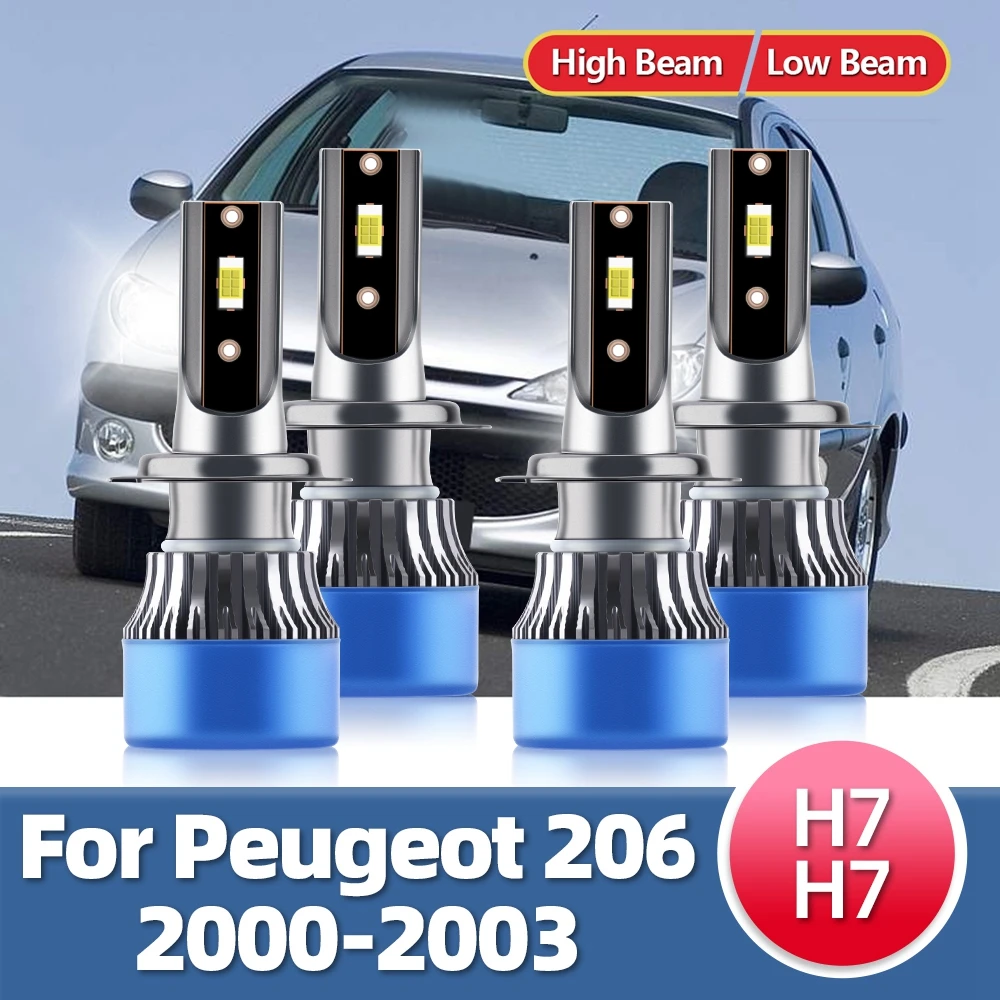 

LSlight Led H7 Headlights Car Headlamp 12V Bulbs 15000LM For Peugeot 206 Year Vehicles 2000 2001 2002 2003 Replace to CSP Luces