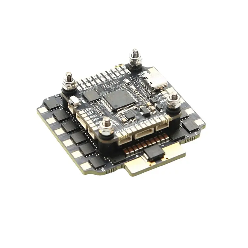 

Полетный контроллер CJSD-FC F722 F7 с поддержкой LiPo 3-8S и регулятором скорости 80A 4-в-1 AM32 ESC для радиоуправляемых FPV-дронов (13 и 15 дюймов)