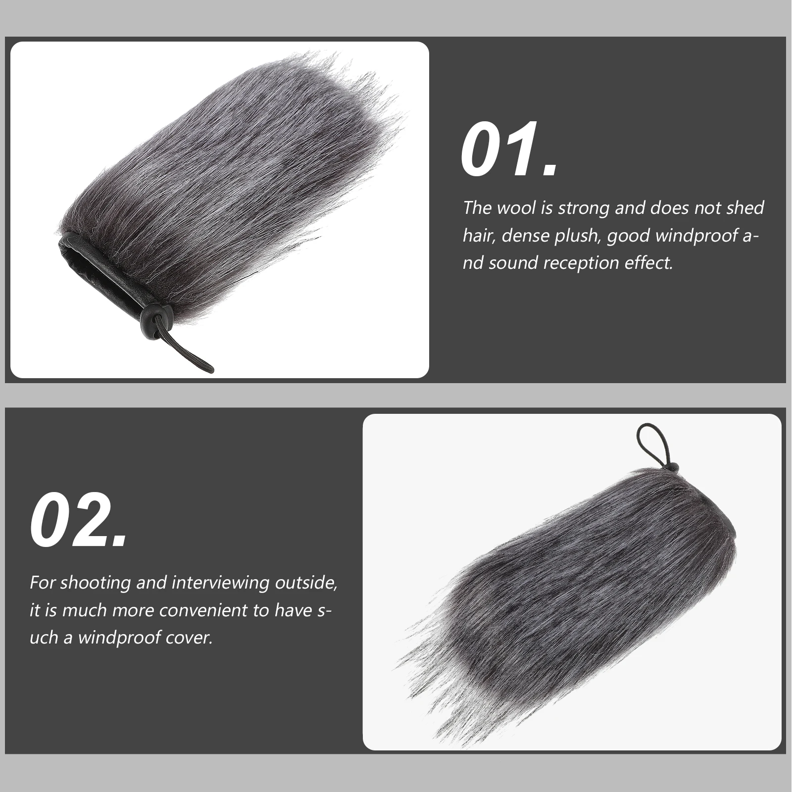 

Microphone Windproof Cover ry Filter for Mask Shield Windscreen Pop Muff Hairy