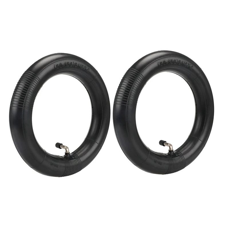 2Pcs 8.5-Inch Outward Facing 90 Degree Thickened Inner Tube 8 1/2X2 (50-156) Butyl Rubber Thickened Inner Tube