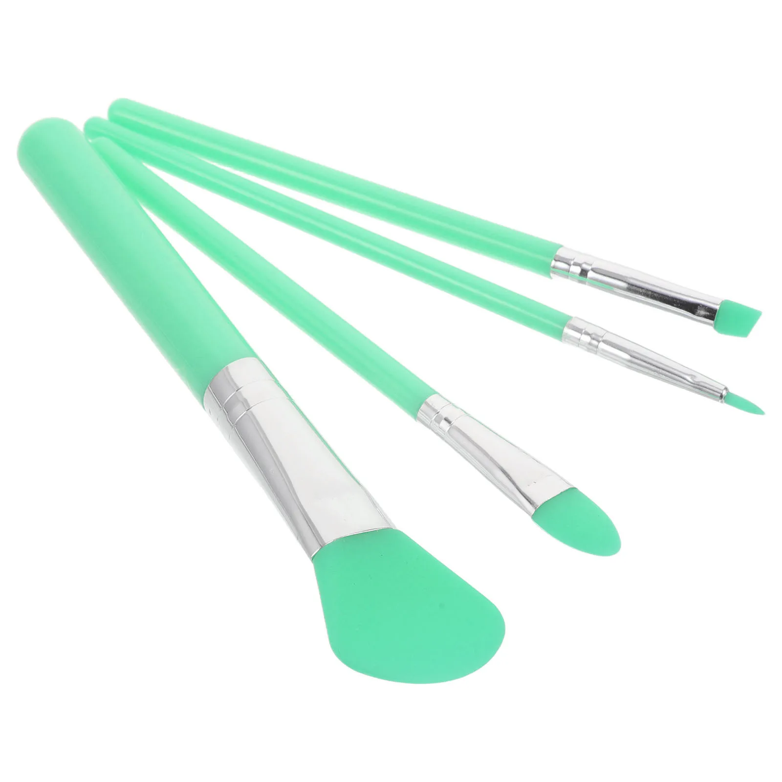 1 Set Silikon-Make-up-Pinsel-Set, multifunktionales Gesichtspuder, Rouge, Lidschatten, Reisepinsel für die Anwendung von Foundation-Masken